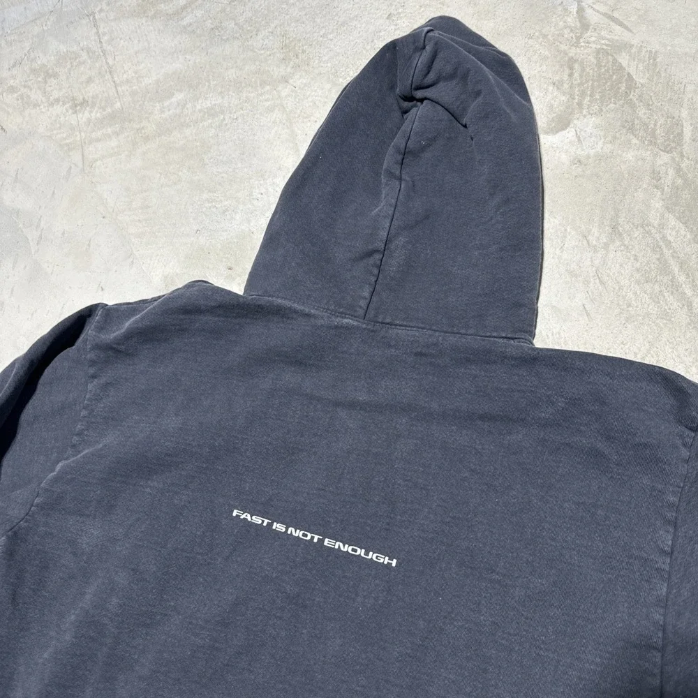 Formula 1 Hoodie Men's SZ L Black Pacsun Pockets Racecar F1 Thick Heavy Racing - Picture 11 of 11